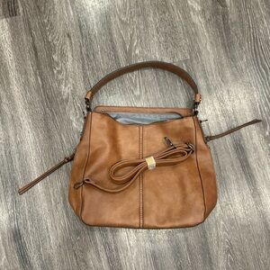 NwoT leather crossbody bag, multiple concealed pockets